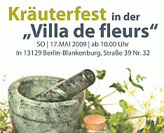 Kräuterfest 2009 in der "Villa des fleurs" Kräuterfest 2009 in der "Villa des fleurs"