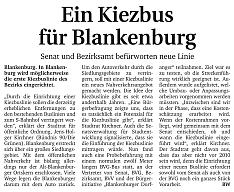 Ein Kiezbus für Blankenburg - Berliner Woche