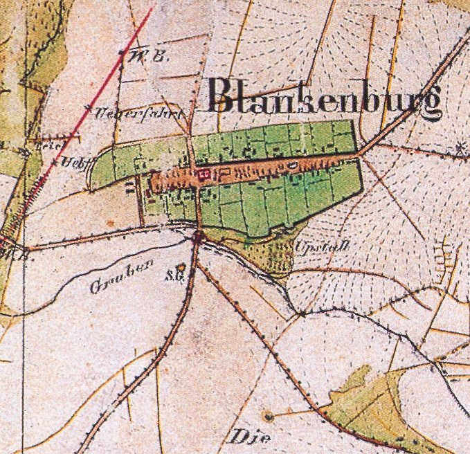 Blankenburger Dorfkern 1831