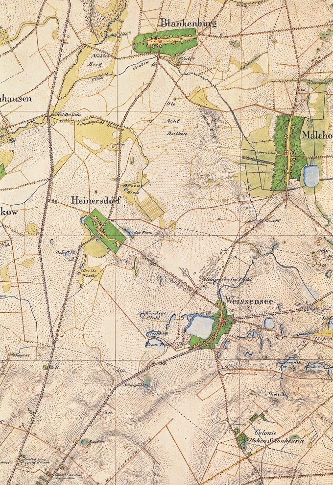 Umgebungskarte Berlin Nord/Ost 1836