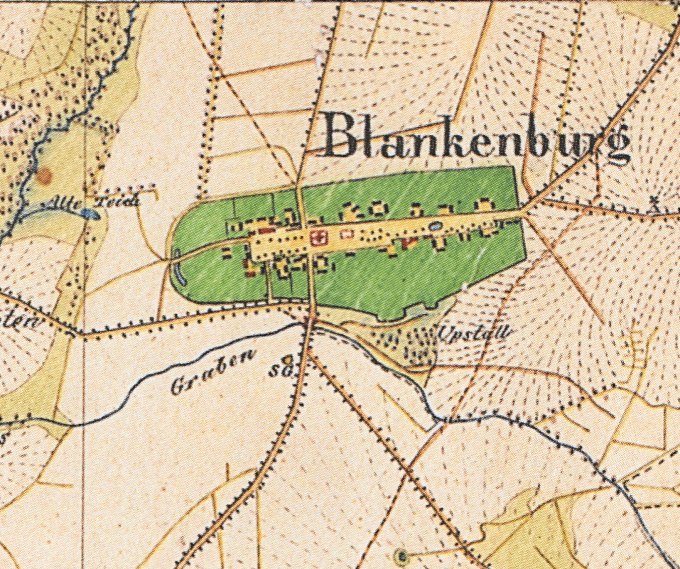 Dorfkern Blankenburg 1836