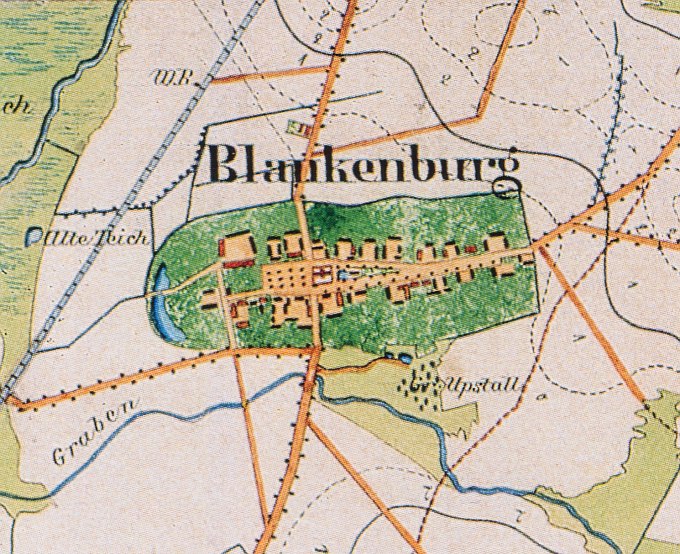 Dorfkern Blankenburg 1852