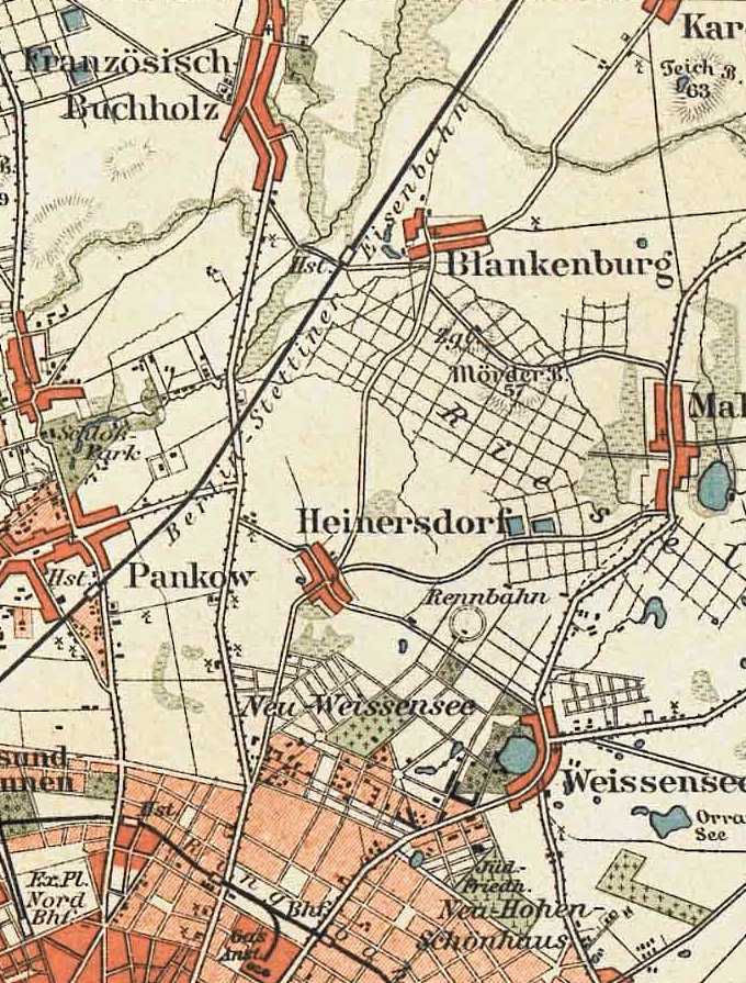 Historische Karte von 1890